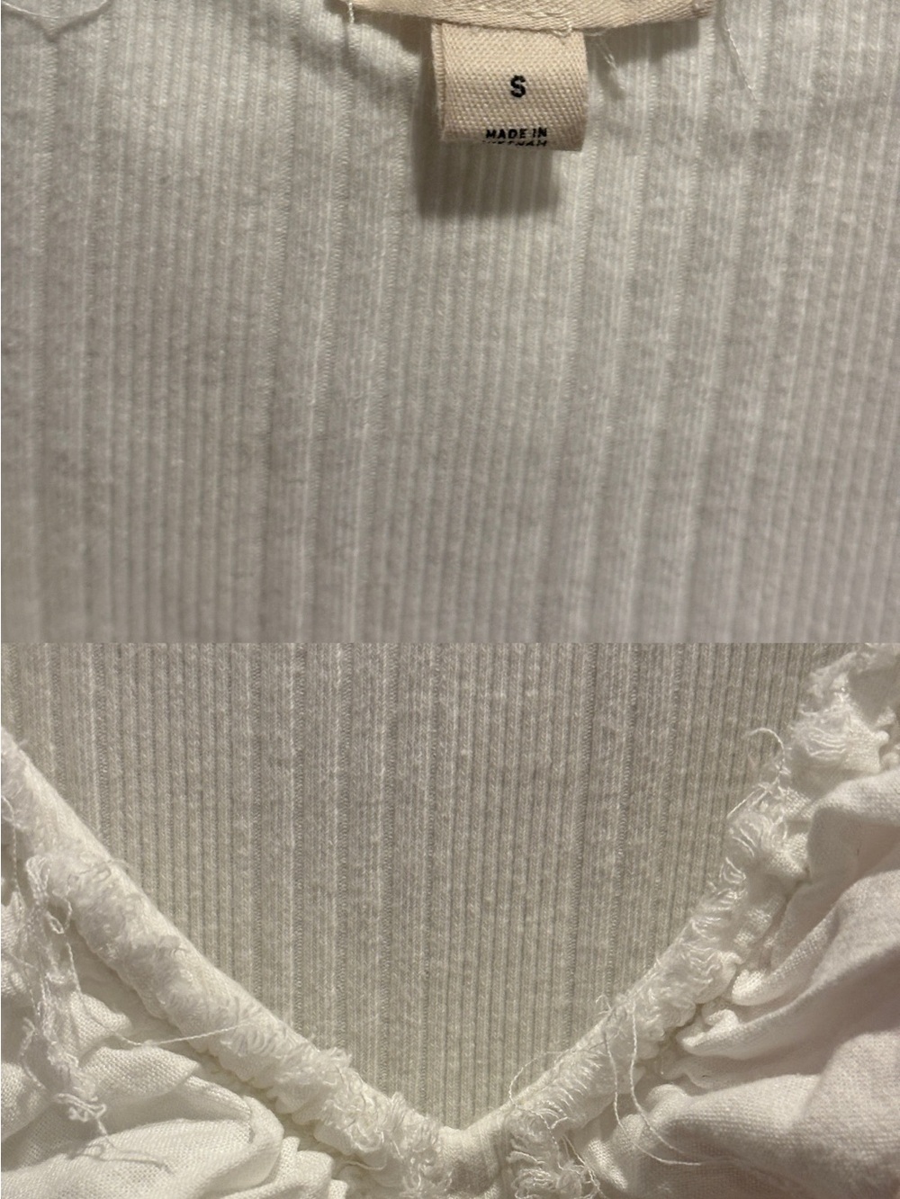Pilcro by Anthropologie White Knit Top - Picture 2 of 2